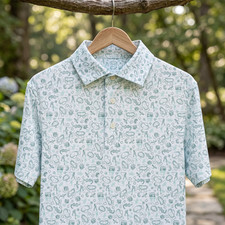 Trending Rhoback The Bird's Eye Polo UPF 50 Sun Protection Performance Shirt