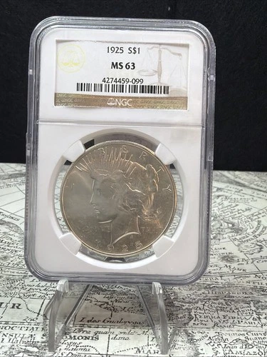 1925 Peace Dollar NGC MS63