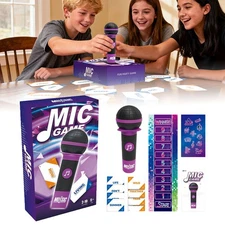 Grab The Mic Fun Music Card Game Family Karaoke Party Board Games SP