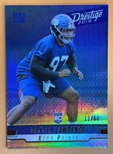 2019 Prestige Dexter Lawrence #/50 Xtra Points Gold #210 Rookie Card. rookie card picture