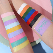 Face Body Paint Oil, 15 Macaron Colors Professional Makeup Palette - Non Toxi...