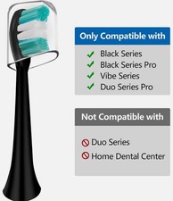Replacement Toothbrush Heads Compatible with Aquasonic Black Series Vibe Series