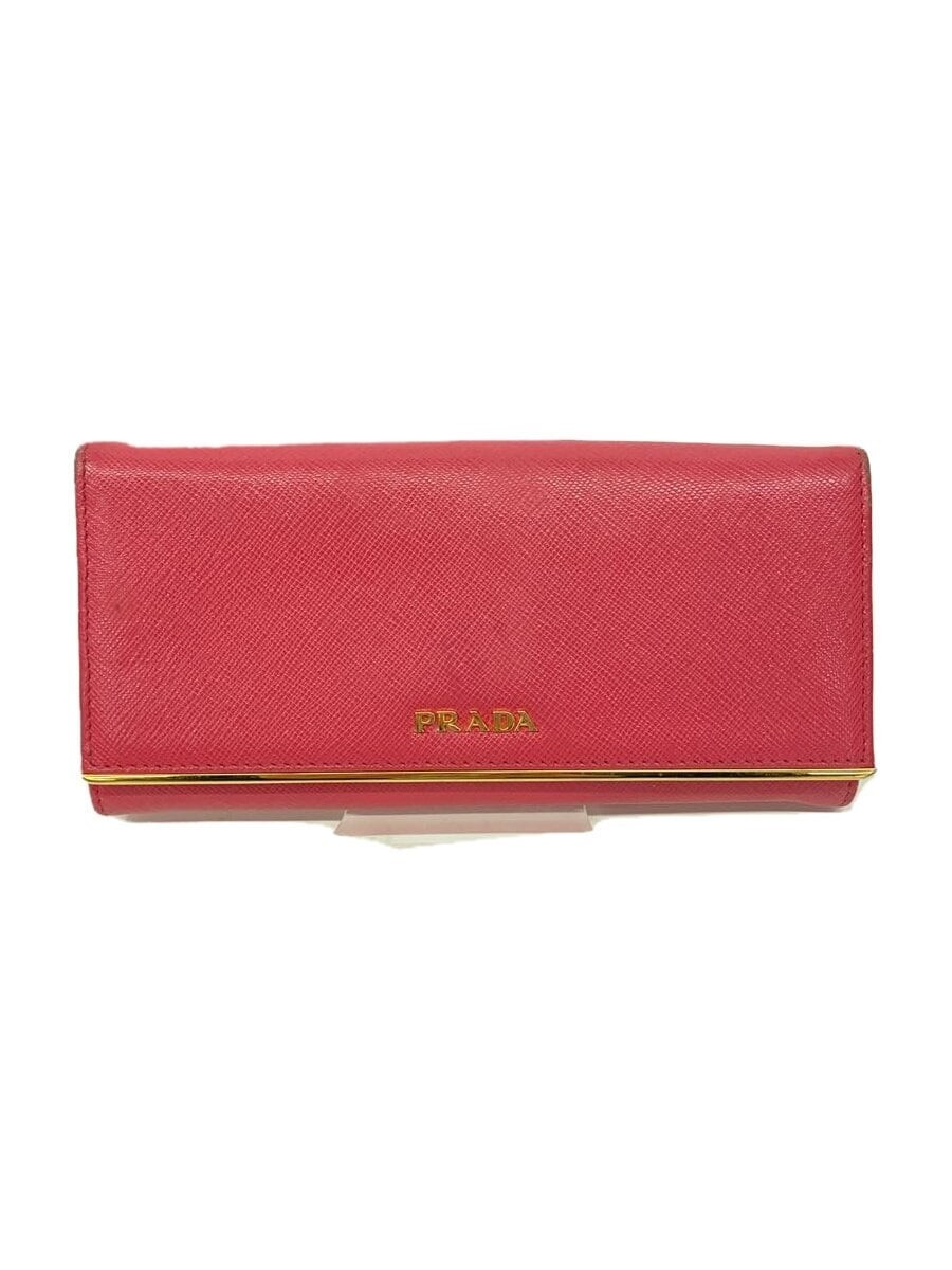 Prada Pink Leather Long Wallet for Women Minimalist Design-image