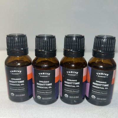 4 Sealed Thrive Market Organic Nighttime Essential Oil, .5 Fl Oz Each