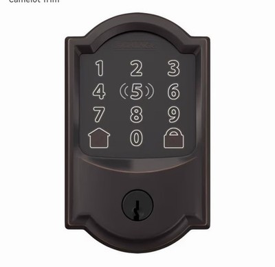 Schlage Encode Plus Smart WiFi Deadbolt Lock Aged Bronze