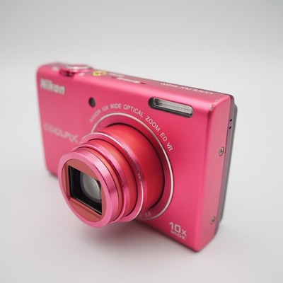 Mint] Nikon Coolpix S6200 Pink 16MP Digital Camera 10x w/Battery