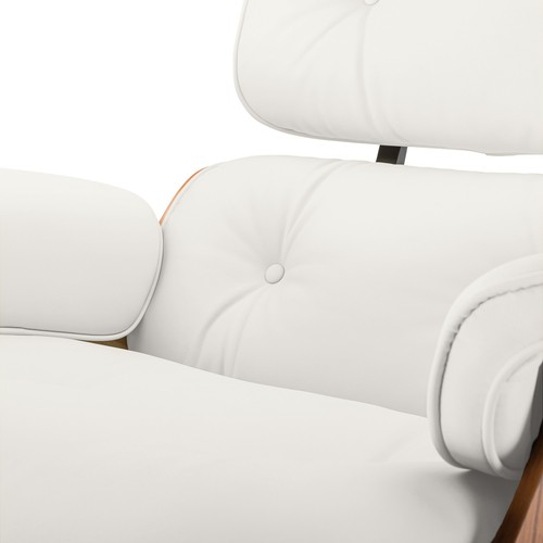 Tall Eames Lounge Chair and Ottoman Walnut Rosewood Swivel Armchair Real Leather - Picture 66 of 103