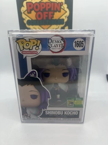 *Rare/SDCC* Demon Slayer: Shinobu Kocho #1605 Funko Pop! w/Hardstack