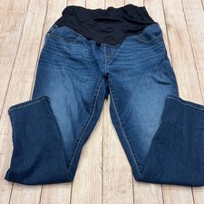 Isabel Maternity by Ingrid  Isabel Skinny Jeans Dark Wash Full Belly Panel 14