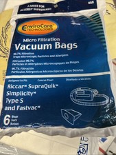 Bags For RICCAR SupraQuick Type"S" 6 Bag Package (RSQ-6)