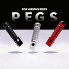 M8 Folding Foot Pegs E-Bike Motorcycle 90 Degree Bicycle Passenger Extendable