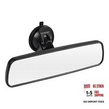 9.6'' Rear View Mirror with Suction Cup, Stick on Universal Inside Rearview