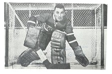 1958 Jacques Plante Montreal Canadiens Vintage Postcard Facsimile Autograph EXNM