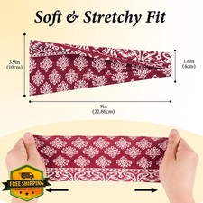 Vylxuxa Boho Headbands for Women 6 Pack Non-Slip Elastic