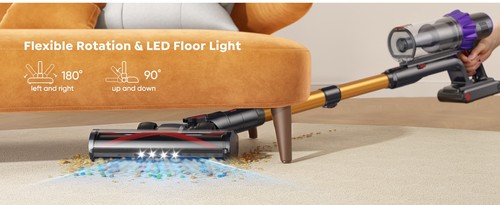 Aspirateur Balai Sans Fil Ultra Puissant – 45000Pa, 70 Min d'Autonomie, Écran LE - Bild 12 von 15
