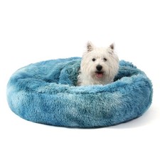 Hooded Blanket Donut Cave Bed for Small Medium Dogs and Cats