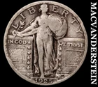 1925 Silver Standing Liberty Quarter - Scarce  Better Date  No Reserve  #J7753