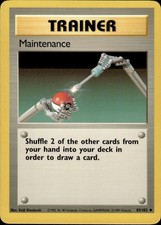 Pokemon Card - Base 83/102 - MAINTENANCE (uncommon) - NM BC