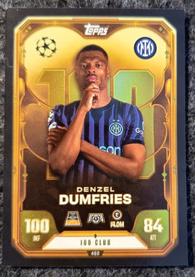 Topps Match Attax Denzel Dumfries 462 Club 100