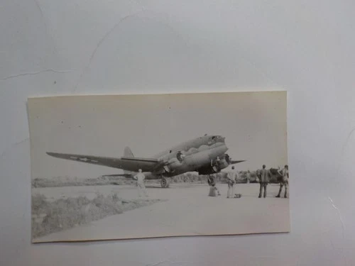 WW2 Photo Military Aircraft Warming Up War Photograph Image WW II Militaria WWII