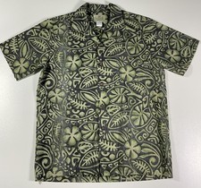 Vintage Attitude Clothing Co Hawaiian Shirt Sz M Floral Aloha Made In USA 90s