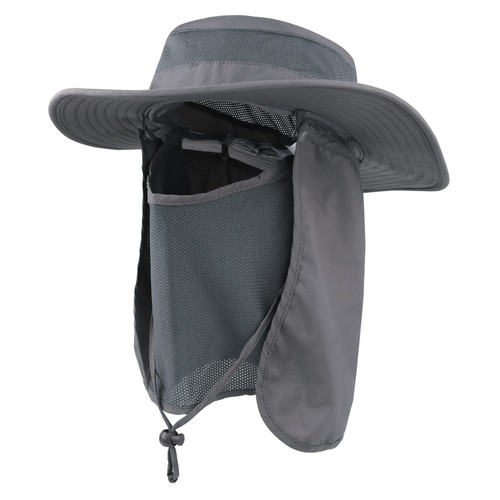 Outdoor Sun Hat UPF 50 Protection Waterproof Fishing hat Face Cover Summer Ne...