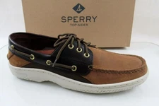 Men's Sperry Top Sider Billfish 3 Eye Lace Up Boat Shoes Comfort Brown Size 11