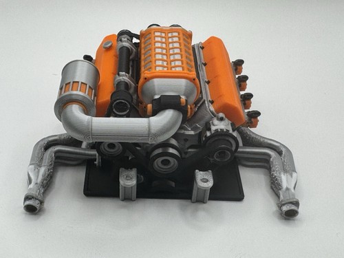 Vanquish H10 Optic Orange Engine And Radiator Combo - Picture 3 of 10