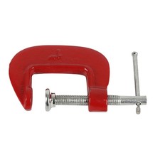 4 Pcs 1 Inch Drop Forged Steel C-Clamp 2/8 Inch Throat Depth for Woodworking