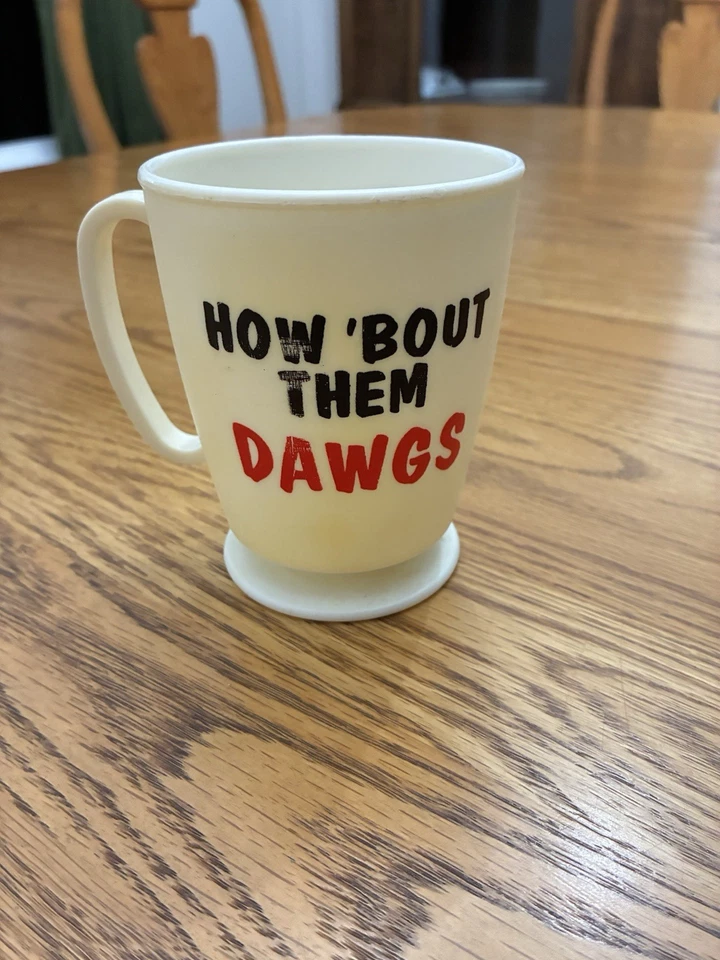 Vintage Georgia Bulldogs Coffee Mug 'How Bout Them Dawgs' - Image 2 of 3