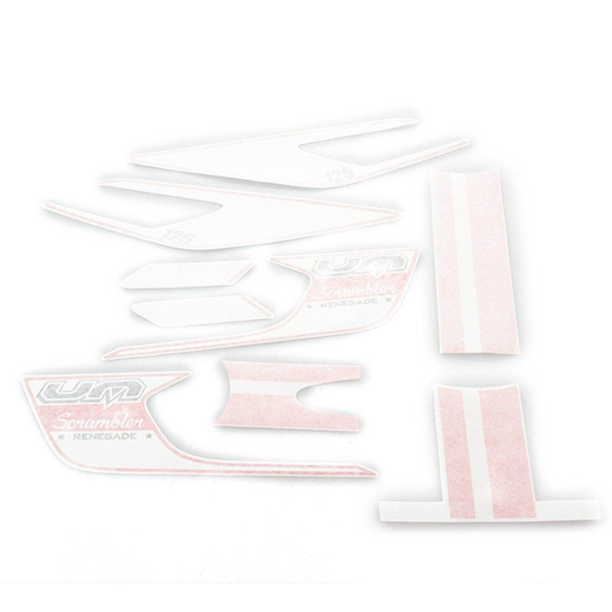 Stickers Kit Full for UM125-SS Front Painted Polyurethane (PU) Black Screw-on
