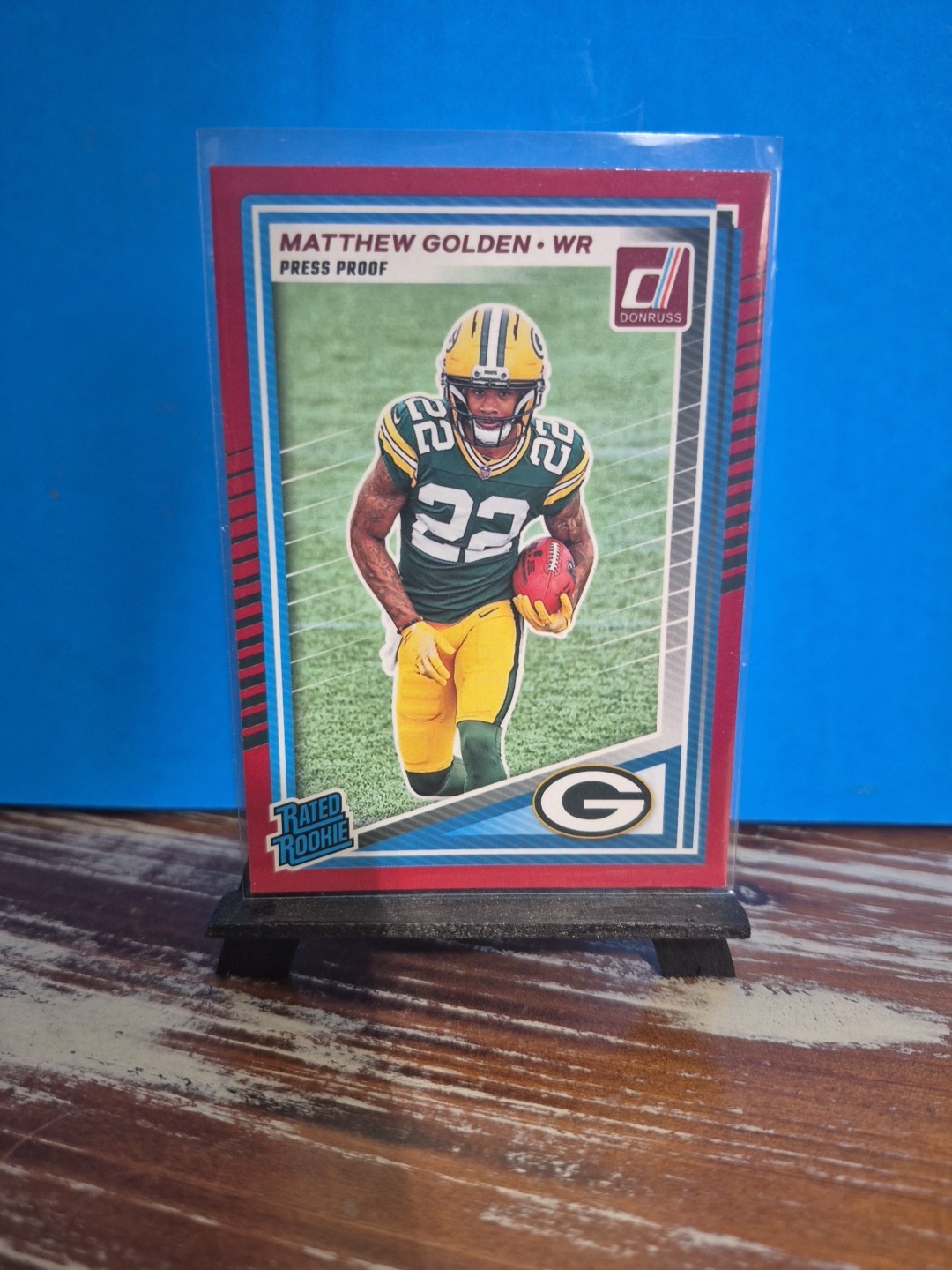 2025 Panini Donruss - Rated Rookie Matthew Golden #311 Press Proof Red (RC)