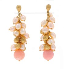 Marco Bicego Acapulco Opale con Perla Orecchini Pendenti - Oro Giallo 18k