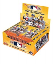 2020 MLB Baseball Sticker Collection box 50 pks/bx, 200 total stickers 