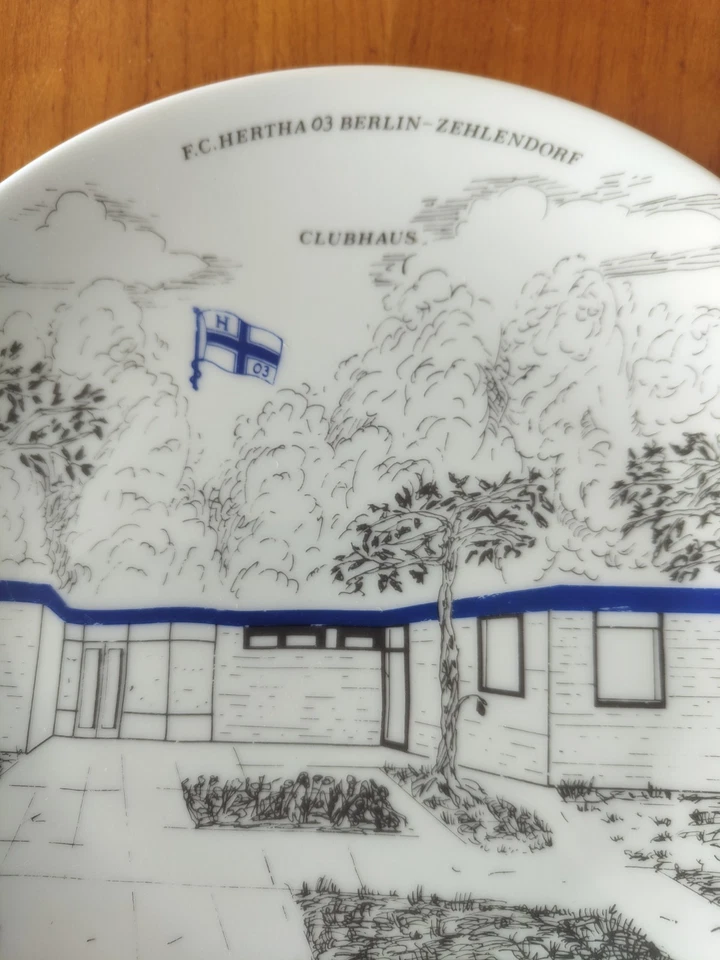 Sammelteller Hertha 03 Berlin Zehlendorf Fußball Vintage Souvenir Teller Deko - Bild 3 von 4