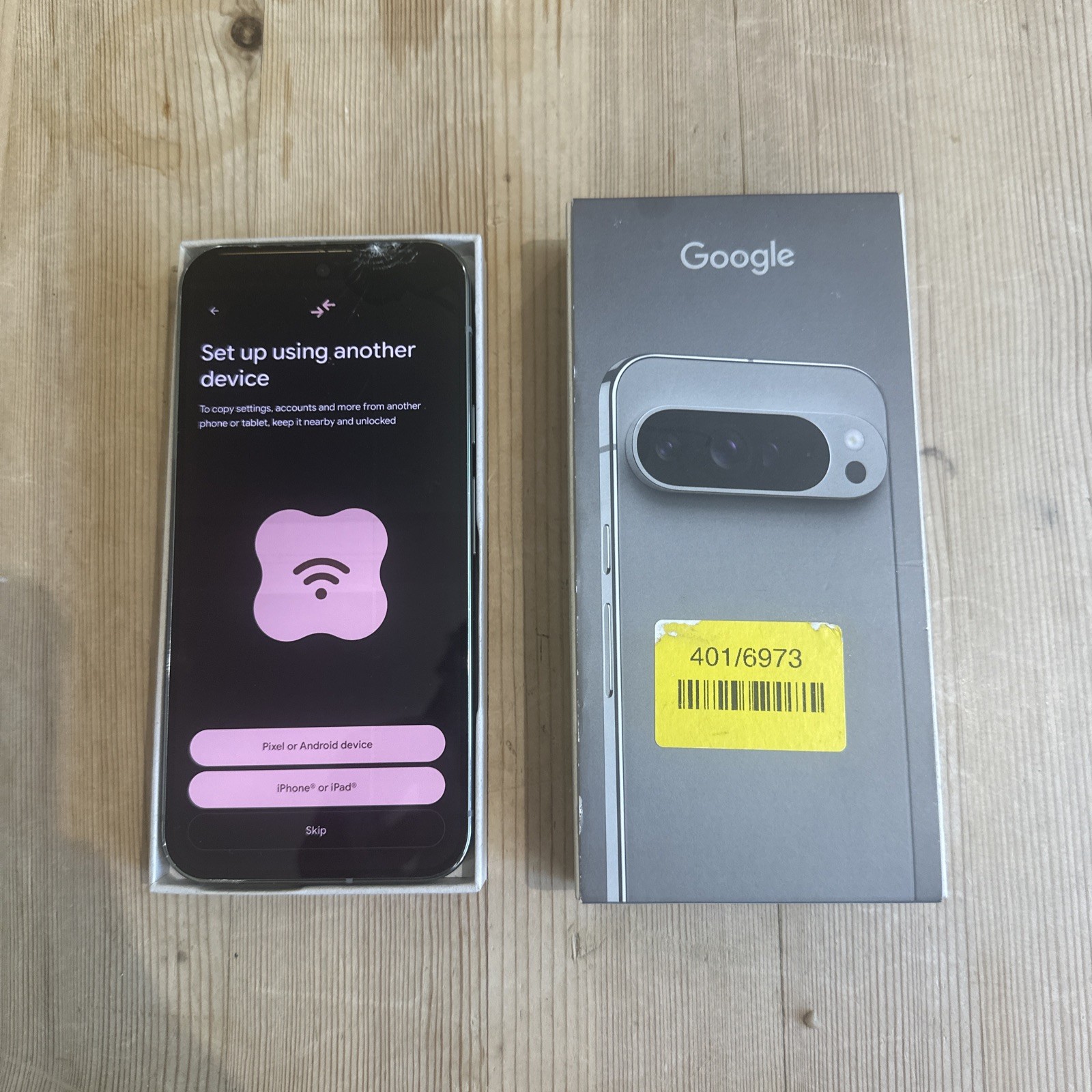 Google Pixel 9 Pro XL 128GB 6.8” Unlocked | Cracked Screen