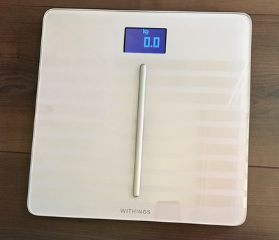 Withings Body Cardio Körperanalysewaage digital Weiß Glas WBS04