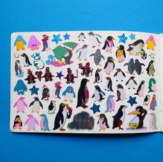 Stickersammlung Stickeralbum voll Sticker Vintage 90er Jahre DIN A5 Sandylion