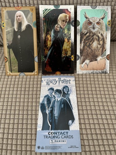 Panini Harry Potter (Contact) Trading Card 58 112 136 Draco + Lucius Malfoy + Eule