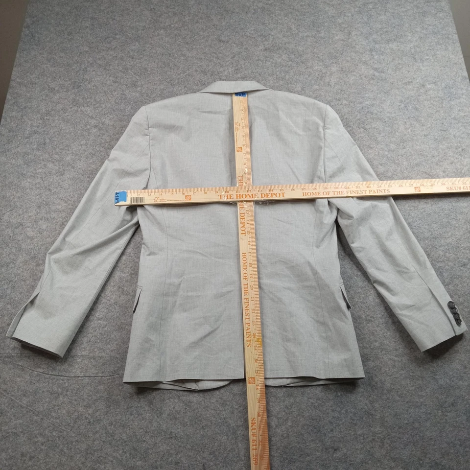 Express Blazer Mens 36S Gray Two Button Notch Lapel Made in Japan Suit Jacket - Image 4 of 4