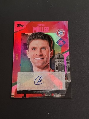 Topps FC Bayern München Team Set Thomas Müller Autogramm Auto Bavarian Gents /99
