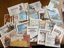 Vintage Lot Of 24 National Geographic Maps/Pullouts 1970's, 80's, 90's