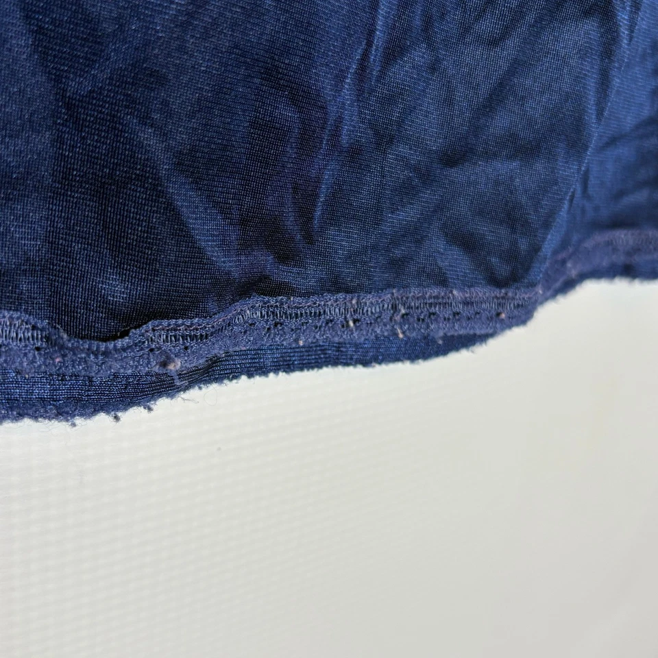 Mujer Vintage Azul Marino Midi Falda Sin Mangas Cintura Elástica Abertura Lateral Hada Grunge Foto 2 de 4