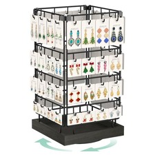 Rotating Earring Display Holder Stand for Vendors Events Selling, Large Capac...