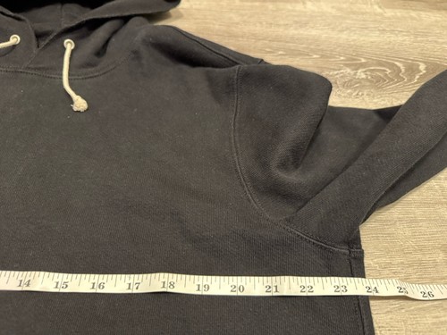 Felpa con cappuccio Wallace & Barnes J Crew patch tasca pullover taglia L - Foto 5 di 6
