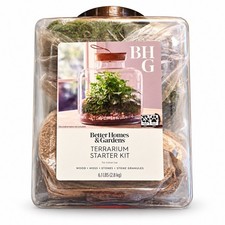 Better Homes & Gardens Terrarium Starter Kit 6.1 lb Moss Stones Wood DIY