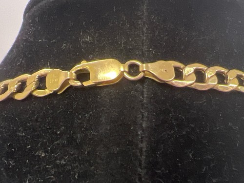 22" 10K CURB LINK CHAIN YELLOW GOLD 12.8G (TDW039117) - Picture 4 of 6