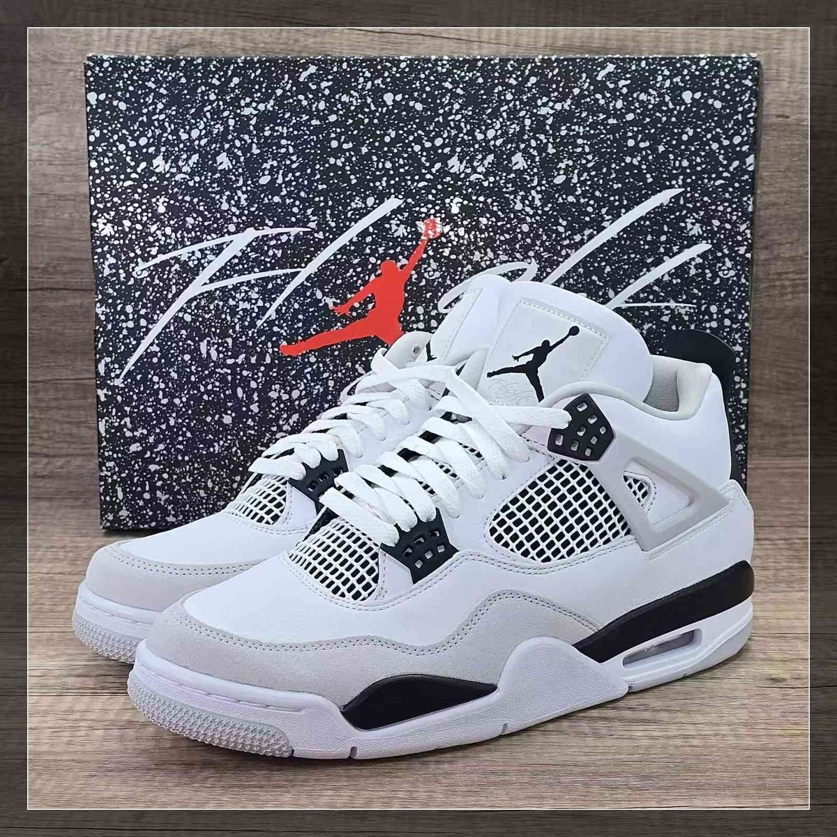シューズ(男性用) Nike Air Jordan 4 Retro Military Black Nike Air Jordan 4 Retro Military Black – Sports Connection