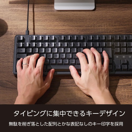 ELECOM Mechanical Keyboard Leggero Wired Tenkeyless N-Key Rollover Support 50 Mi - Picture 3 of 6
