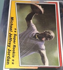 Aamer Sport - Michael Jordan Super Rookie Football Sports Trading Card. rookie card picture